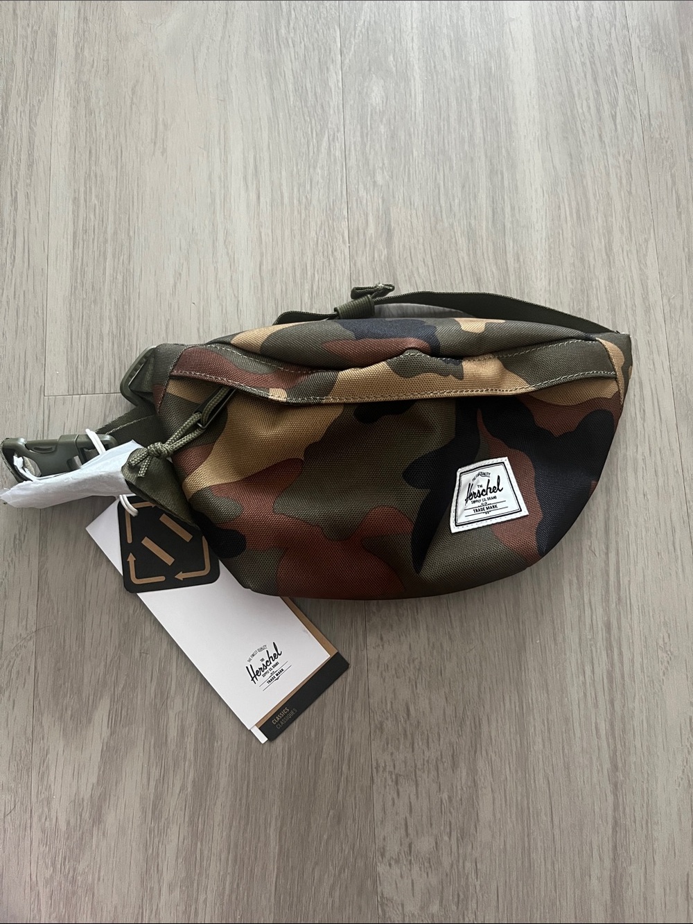 Herschel Supply Company Camo Belt Bag in Green, Brown, Black